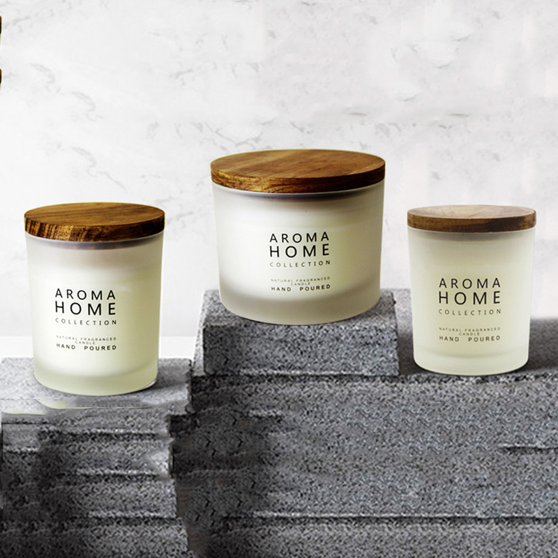 Candle vendors hot sale customized glass 3x3 scented pillar candle with private label and own brand logo