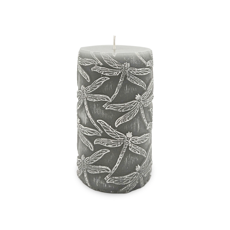 Embossed luxury Christmas scented pillar candle Australia for home fragrance